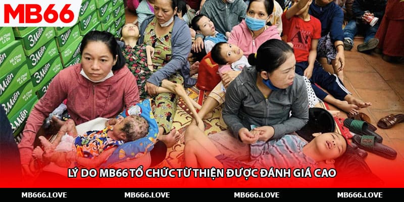 Lý do MB66 tổ chức từ thiện được đánh giá cao